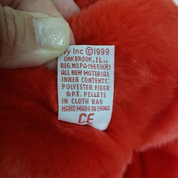 Vintage 1999 Red Ty Beanie Baby Buddy Osito Bear Plush 13" Flag of Mexico - Picture 8 of 10